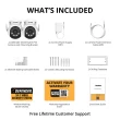 Defender Everwatch AI Indoor/Outdoor 2-Channel 2-Camera 4K Plug-in Pan and Tilt Micro Sd Security Camera System