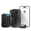 Yale Assure Lock 2 Black Suede Smart Lock Electronic Deadbolt with Wifi Bluetooth Fingerprint Touchscreen Keypad