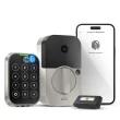 Yale Assure Lock 2 Satin Nickel Smart Lock Electronic Deadbolt with Wifi Bluetooth Fingerprint Touchscreen Keypad