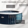 Intex 140 Jet 4-Person Inflatable Round Hot Tub (Cover Included)