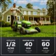 Greenworks Dual Port 80-volt 21-in Cordless Push Lawn Mower 4 Ah (1-Battery and Charger Included) Greenworks Dual Port 80-volt 21-in Cordless Push Lawn Mower 4 Ah (1-Battery and Charger Included)