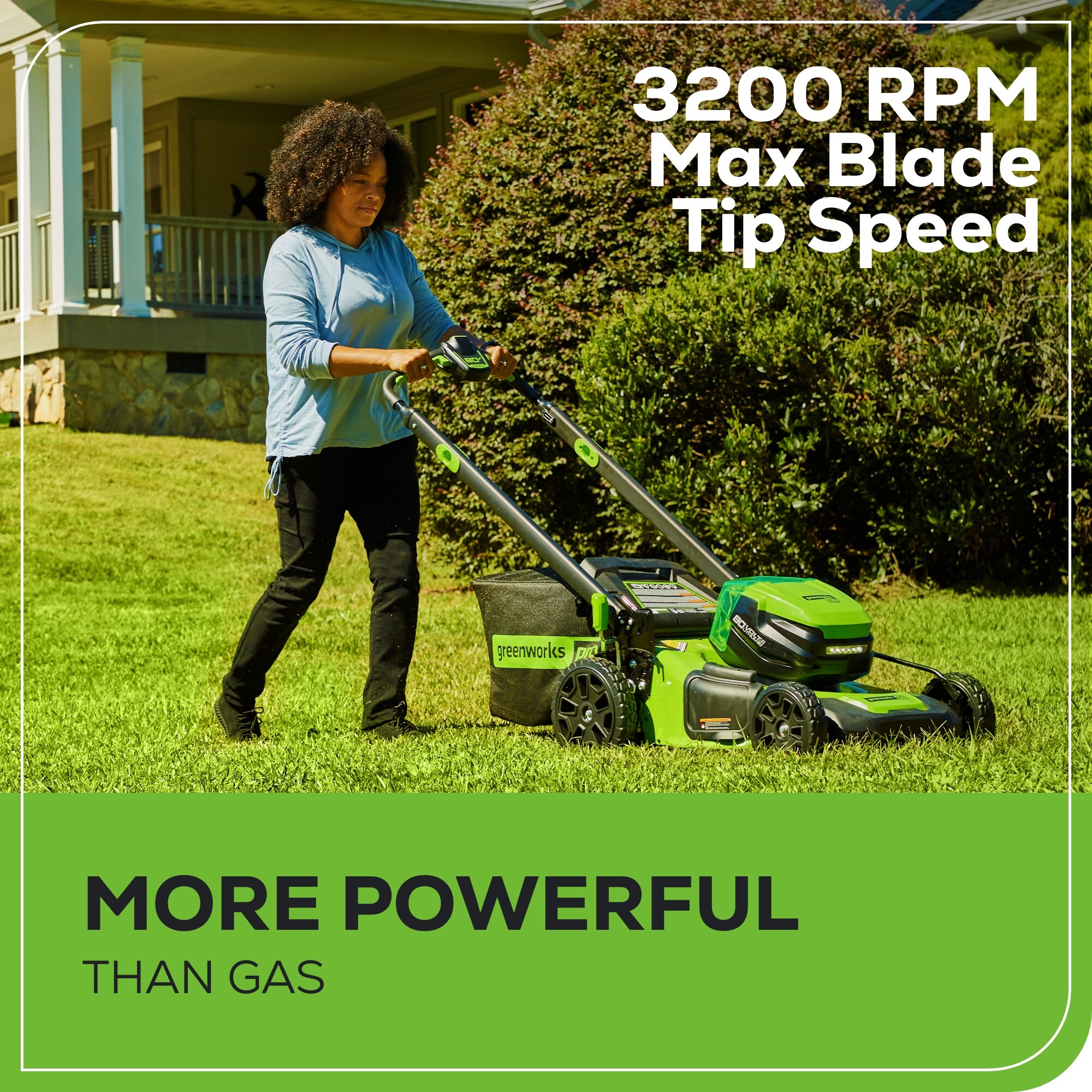 Greenworks Dual Port 80-volt 21-in Cordless Push Lawn Mower 4 Ah (1-Battery and Charger Included) Greenworks Dual Port 80-volt 21-in Cordless Push Lawn Mower 4 Ah (1-Battery and Charger Included) - Image 6