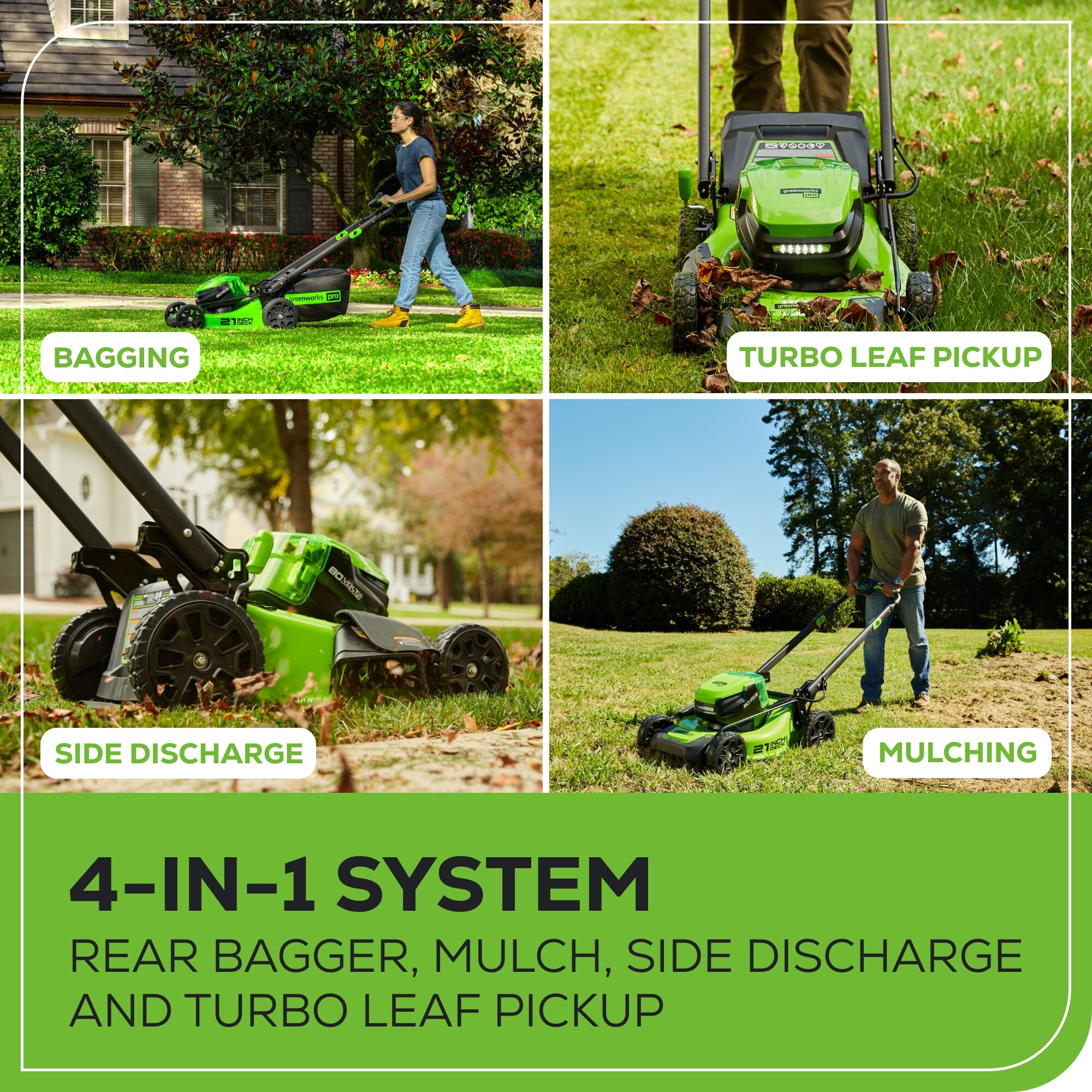 Greenworks Dual Port 80-volt 21-in Cordless Push Lawn Mower 4 Ah (1-Battery and Charger Included) Greenworks Dual Port 80-volt 21-in Cordless Push Lawn Mower 4 Ah (1-Battery and Charger Included) - Image 9