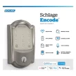 Schlage Encode Camelot Satin Nickel Smart Lock Electronic Deadbolt with Wifi Touchscreen Keypad