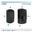 Schlage Encode Greenwich Matte Black Smart Lock Electronic Deadbolt with Wifi Bluetooth Touchscreen Keypad