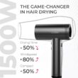TYMO Diffuser Hair Dryer for Women - 1500W Professional High Speed Ionic Blow Dryer with Comb, Metal Gray TYMO Diffuser Hair Dryer for Women - 1500W Professional High Speed Ionic Blow Dryer with Comb, Metal Gray