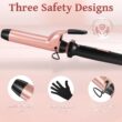 Ufree 5 in 1 Curling Iron with Interchangeable Ceramic Barrels (0.35"-1.25"), Curling Wand Set with Flat Iron Hair Straightener, Women Gifts Ufree 5 in 1 Curling Iron with Interchangeable Ceramic Barrels (0.35"-1.25"), Curling Wand Set with Flat Iron Hair Straightener, Women Gifts