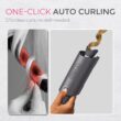 TYMO Automatic Rotating Curling Iron - TYMO CURLPRO Beach Waves 1 Inch Curling Wand, Metallic Gray