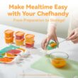 Chefhandy Baby Food Maker, 5 in 1 Baby Food Processor with Steaming Basket, Auto Cooking & Grinding (Yellow)
