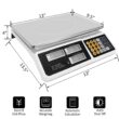 YIFOR Digital Commercial Price Scale 88lb/40kg Price Computing Scale, Food Produce Counting Weight Scale