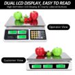 YIFOR Digital Commercial Price Scale 88lb/40kg Price Computing Scale, Food Produce Counting Weight Scale