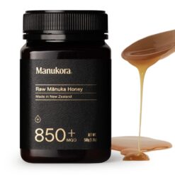 Manukora Raw Manuka Honey, MGO 850+ from New Zealand, Non-GMO, Monofloral, Traceable from Hive to Hand - 500g (1.1 Lb)