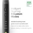Aquasonic Black Series Ultra Whitening Toothbrush – ADA Accepted Electric Toothbrush- 8 Brush Heads & Travel Case