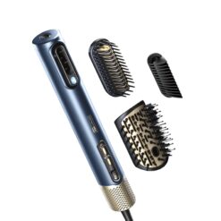 INFINITIPRO BY CONAIR DigitalAIRE Hair Dryer, Drying Wand, Straightener, Styler, All in One, Dark Blue