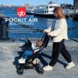 gb Pockit Air All Terrain Ultra Compact Lightweight Travel Stroller with Breathable Fabric in Night Blue