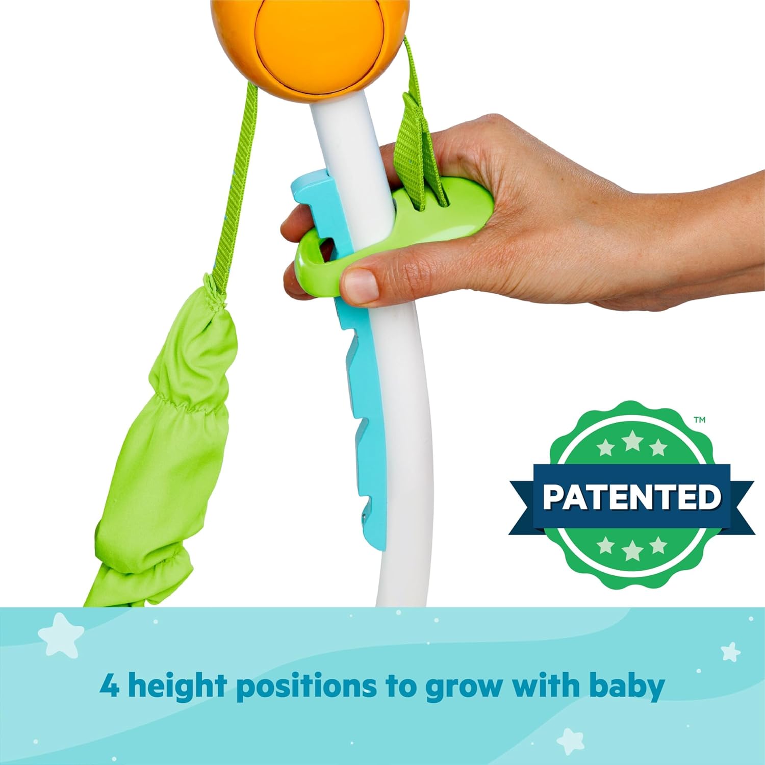 Bright Starts Disney Baby Finding Nemo Sea of Activities Baby Activity Center Jumper with Interactive Toys, Lights, Songs & Sounds, 6-12 Months (Blue) Bright Starts Disney Baby Finding Nemo Sea of Activities Baby Activity Center Jumper with Interactive Toys, Lights, Songs & Sounds, 6-12 Months (Blue) - Image 5