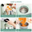 Chefhandy Baby Food Maker, 5 in 1 Baby Food Processor with Steaming Basket, Auto Cooking & Grinding (Green)
