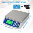 RUJIXU Large Digital Kitchen Scale 30KG Commercial Food Scale 66LB