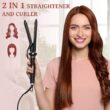 Ufree 5 in 1 Curling Iron with Interchangeable Ceramic Barrels (0.35"-1.25"), Curling Wand Set with Flat Iron Hair Straightener, Women Gifts Ufree 5 in 1 Curling Iron with Interchangeable Ceramic Barrels (0.35"-1.25"), Curling Wand Set with Flat Iron Hair Straightener, Women Gifts
