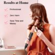 Waver Curling Iron Wand, BESTOPE PRO 5 in 1 Curling Wand Set with 3 Barrel Hair Crimper for Women