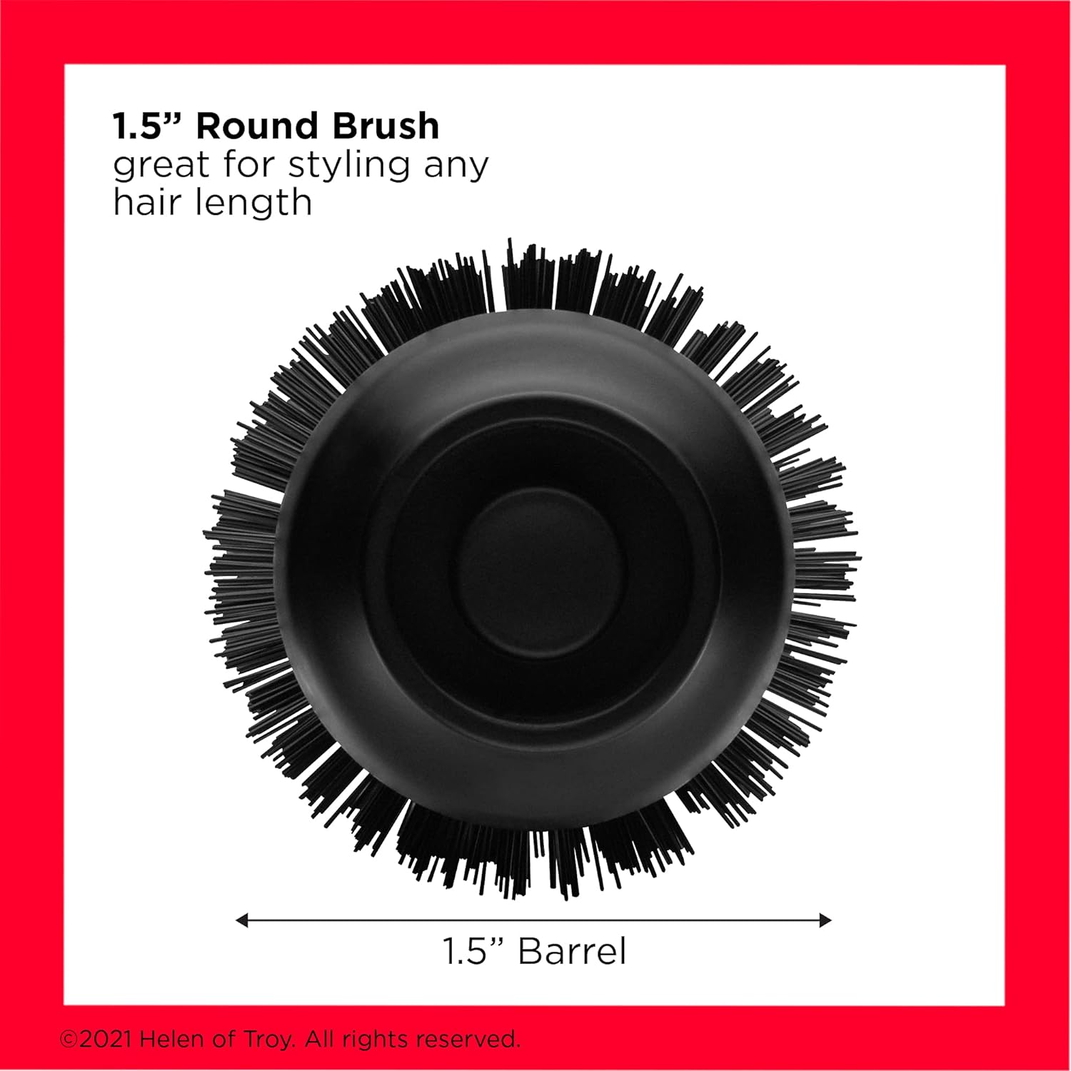 REVLON One-Step Root Booster Round Blow Dryer Brush and Hair Styler, Boost Roots, 1 ½ inch Barrel (Black) REVLON One-Step Root Booster Round Blow Dryer Brush and Hair Styler, Boost Roots, 1 ½ inch Barrel (Black) - Image 5