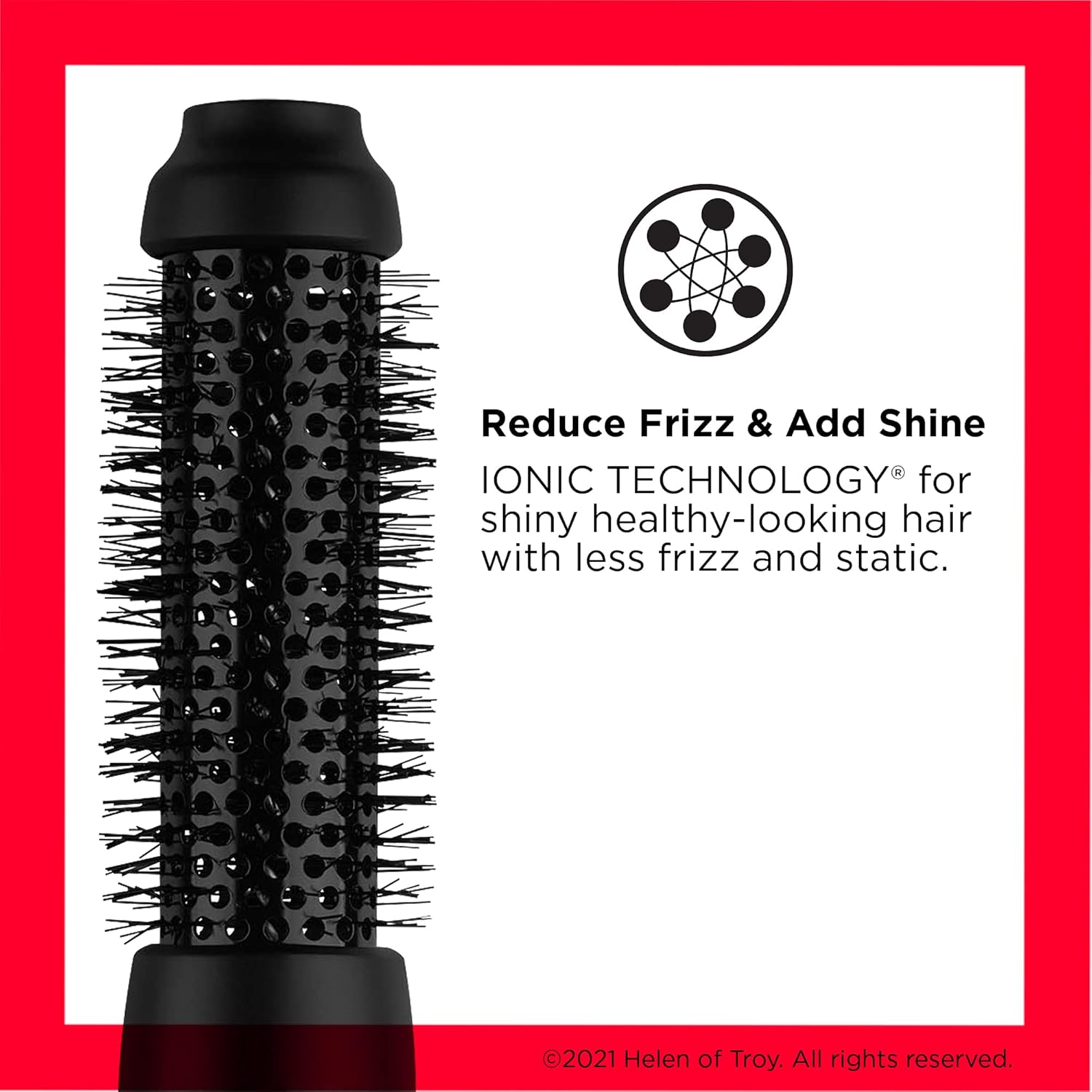 REVLON One-Step Root Booster Round Blow Dryer Brush and Hair Styler, Boost Roots, 1 ½ inch Barrel (Black) REVLON One-Step Root Booster Round Blow Dryer Brush and Hair Styler, Boost Roots, 1 ½ inch Barrel (Black) - Image 2