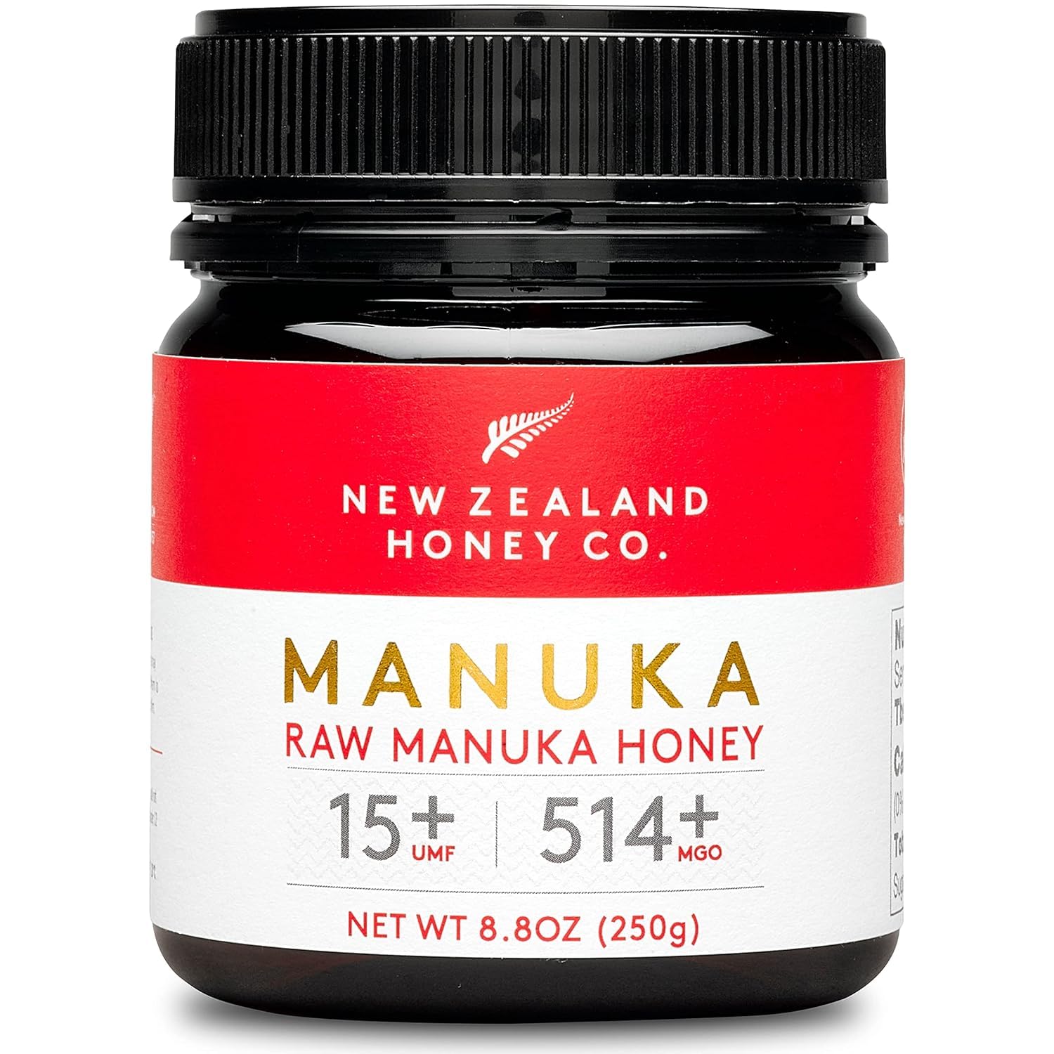 New Zealand Honey Co. Raw Manuka Honey UMF 15+ | MGO 514+, UMF Certified / 8.8oz New Zealand Honey Co. Raw Manuka Honey UMF 15+ | MGO 514+, UMF Certified / 8.8oz