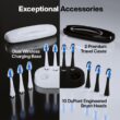 Aquasonic Duo Dual Handle Ultra Whitening 40,000 VPM Wireless Charging Electric ToothBrushes
