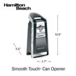 Hamilton Beach Smooth Touch Electric Automatic Can Opener with Easy Push Down Lever, Extra Tall, Black and Chrome (76606AG)