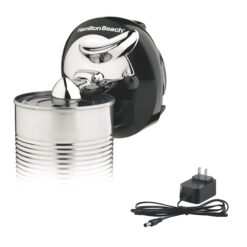 Hamilton Beach Walk 'n Cut Electric Can Opener for Kitchen, Automatic and Hand-Free, Cordless & Rechargeable, Black