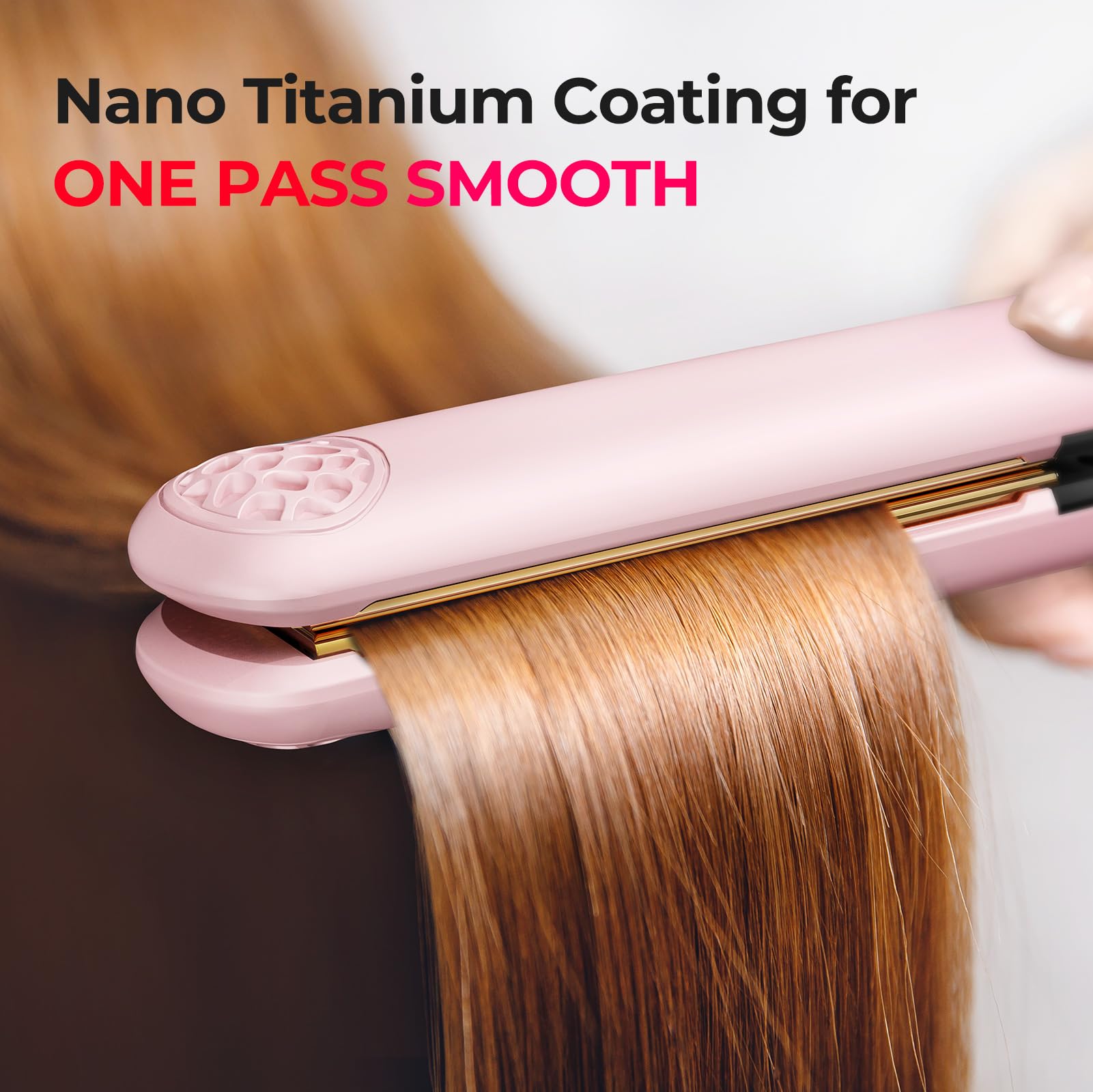 TYMO Flat Iron Hair Straightener and Curler 2 in 1 with 10s Fast Heating, 1 Inch Professional Titanium Straightening Curling Iron TYMO Flat Iron Hair Straightener and Curler 2 in 1 with 10s Fast Heating, 1 Inch Professional Titanium Straightening Curling Iron - Image 6