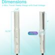Asani 360° Airflow Styler - 2-in-1 Professional Curling Wand & Hair Straightener - Flat Iron Curler with Cooling Fan, Air Vents (White) Asani 360° Airflow Styler - 2-in-1 Professional Curling Wand & Hair Straightener - Flat Iron Curler with Cooling Fan, Air Vents (White)