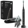 Aquasonic Black Series Ultra Whitening Toothbrush – ADA Accepted Electric Toothbrush- 8 Brush Heads & Travel Case