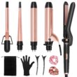 Ufree 5 in 1 Curling Iron with Interchangeable Ceramic Barrels (0.35