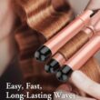 Waver Curling Iron Wand, BESTOPE PRO 5 in 1 Curling Wand Set with 3 Barrel Hair Crimper for Women