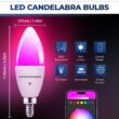 Lightinginside Candelabra Smart Light Bulbs 60W Equivalent, 500LM 6W E12 LED Bulb Compatible with Alexa/Google Home, 6PCS Lightinginside Candelabra Smart Light Bulbs 60W Equivalent, 500LM 6W E12 LED Bulb Compatible with Alexa/Google Home, 6PCS