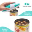 Kitchen Mama Auto Electric Can Opener – Automatic, Hands Free, Smooth Edge, Battery Operated (Teal)