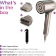 Shark HD112BRN Hair Blow Dryer HyperAIR Ionic Hair Dryer with 2-in-1 Concentrator and Styling Attachments, Auto Presets