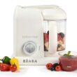 BEABA Babycook Solo 4 in 1 Baby Food Maker, Puree Steamer and Blender for Purees, Grinder with Auto Steam Cooking, White