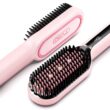 TYMO Ionic Hair Straightener Brush with 16 Temps, 30s Heat-up, Dual Voltage - for Thick, Thin, Curly Hair