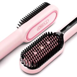 TYMO Ionic Hair Straightener Brush with 16 Temps, 30s Heat-up, Dual Voltage - for Thick, Thin, Curly Hair