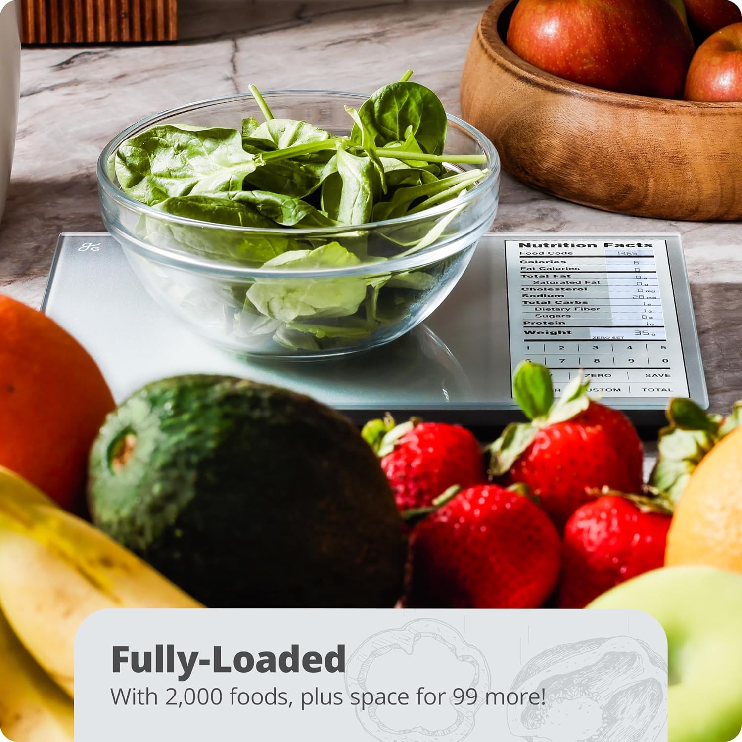 Nutrition Scale by Greater Goods with Food Grade Glass, Perfect for Calorie Counting, Meal Prep, and Weight Loss (Silver) Nutrition Scale by Greater Goods with Food Grade Glass, Perfect for Calorie Counting, Meal Prep, and Weight Loss (Silver) - Image 7