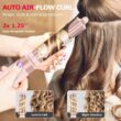 MESCOMB 5 in 1 High-Speed Hot Air Styler - Professional Frizz-Free Blow Dryer Brush - Curl, Volumize, Straighten with Travel Bag