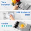 Etekcity Smart Food Kitchen Scale with Nutritional Calculator, Free App with 19 Nutrients Tracking, Calorie, Marco, 11lb