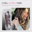 TYMO Automatic Rotating Curling Iron - TYMO CURLPRO Beach Waves 1 Inch Curling Wand, Metallic Gray