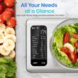 Etekcity Smart Food Kitchen Scale with Nutritional Calculator, Free App with 19 Nutrients Tracking, Calorie, Marco, 11lb