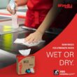 Wypall General Clean X60 Multi-Task Cleaning Cloths (34790), Pop-Up Box, White, 10 Boxes/Case, 126 Sheets/Box, 1,260 Sheets/Case