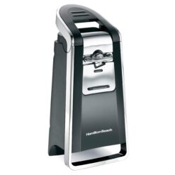 Hamilton Beach Smooth Touch Electric Automatic Can Opener with Easy Push Down Lever, Extra Tall, Black and Chrome (76606AG)