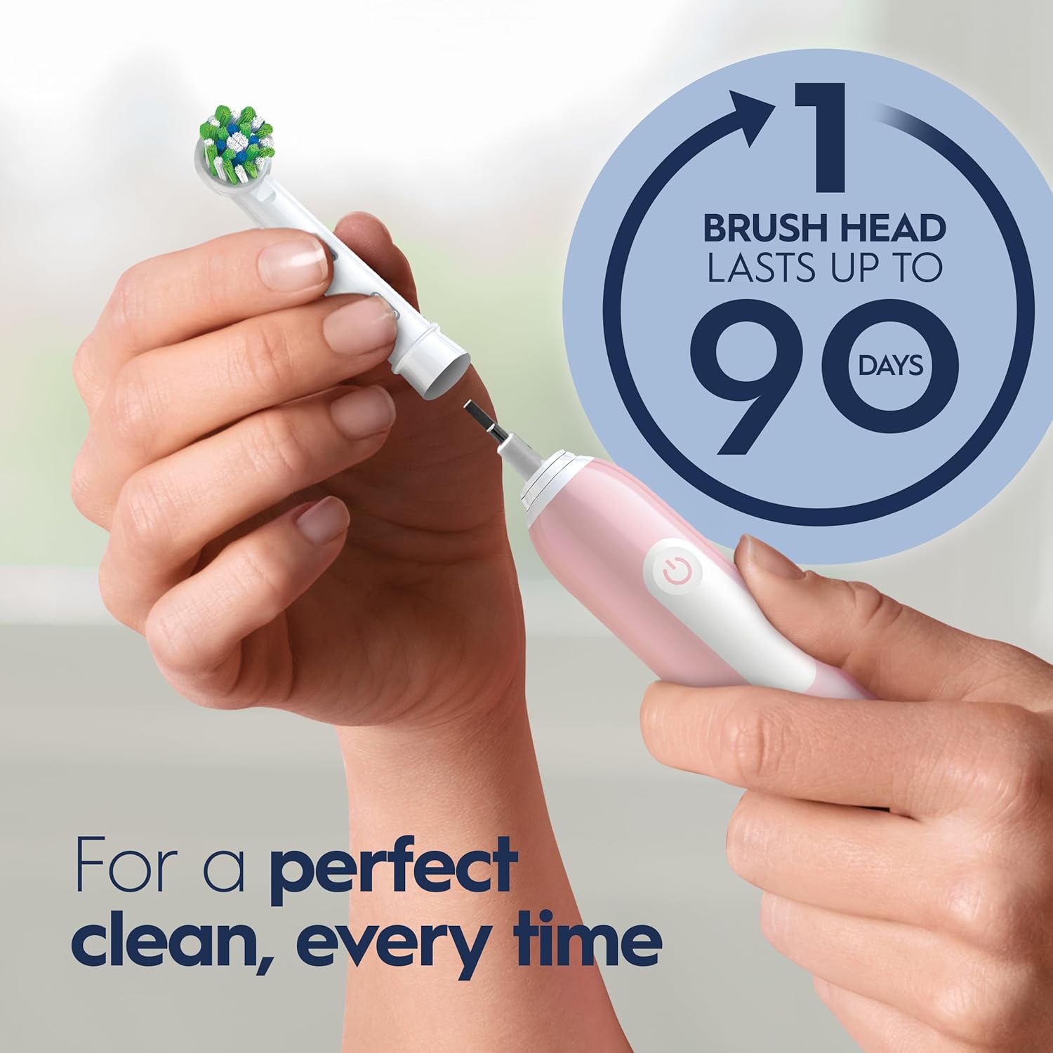 Oral-B Pro 1000 Rechargeable Electric Toothbrush, Pink Oral-B Pro 1000 Rechargeable Electric Toothbrush, Pink - Image 5