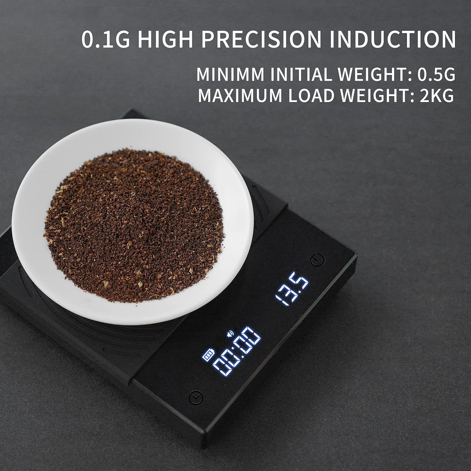TIMEMORE Coffee Scale Basic 2.0 Electronic Espresso Scale with with Timer, 2000 Grams and Water Flow Rate and Timer Function TIMEMORE Coffee Scale Basic 2.0 Electronic Espresso Scale with with Timer, 2000 Grams and Water Flow Rate and Timer Function - Image 8